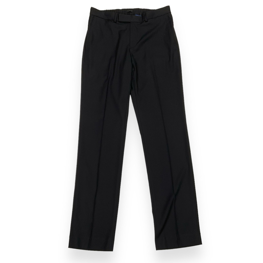 Reaction Kenneth Cole Dress Pants Mens 32x32.5 Black Techni Cole Tapered NWOT